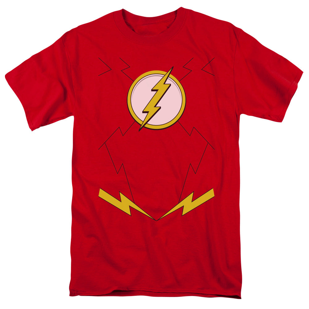 Justice League New Flash Uniform Mens T Shirt Red Officially Licensed