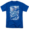 Justice League American Justice Mens T Shirt Royal Blue Officially Licensed