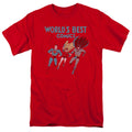 Justice League Worlds Best Mens T Shirt Red Officially Licensed