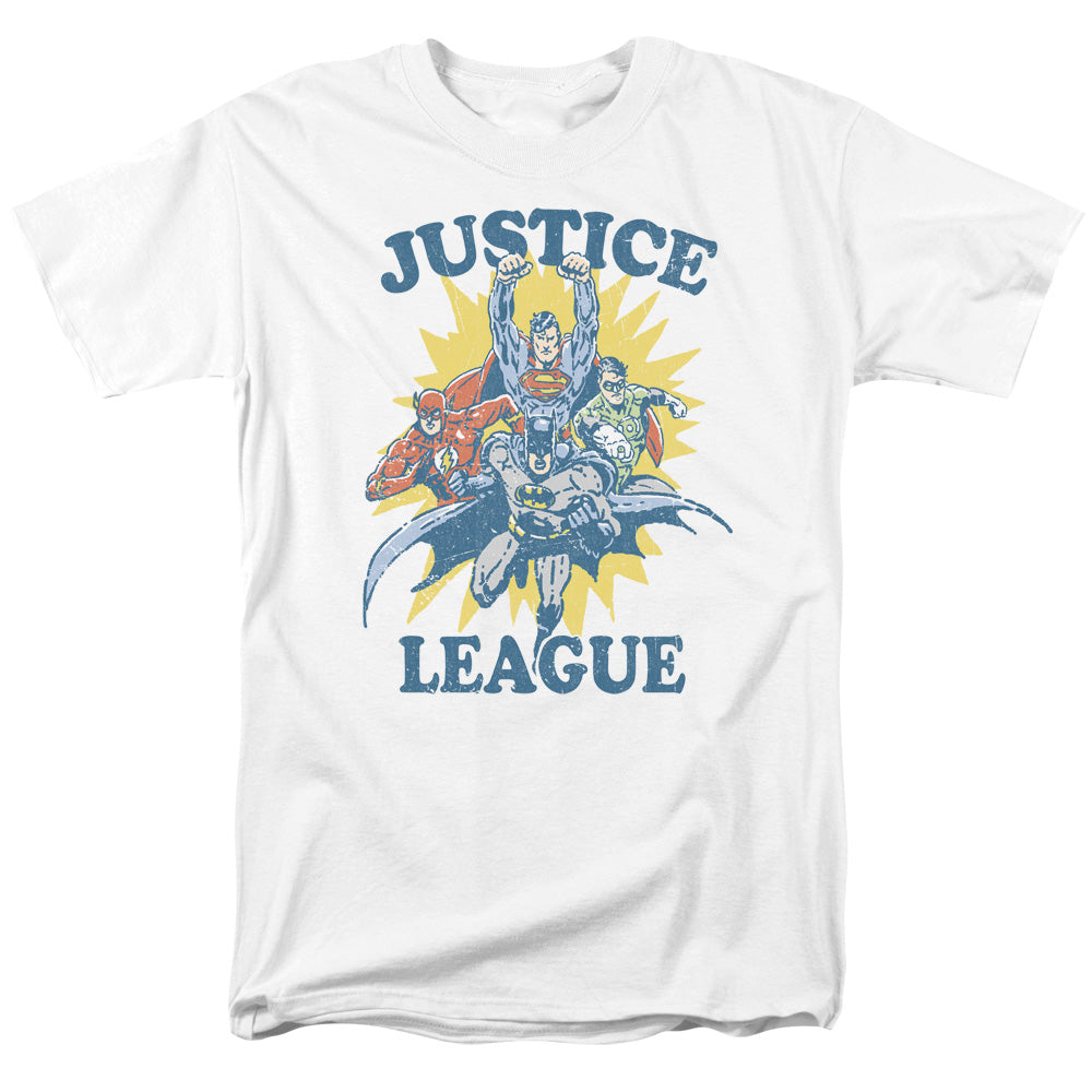 Justice League Lets Do This Mens T Shirt White Officially Licensed