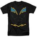 Justice League Black Lightning Mens T Shirt Black Officially Licensed