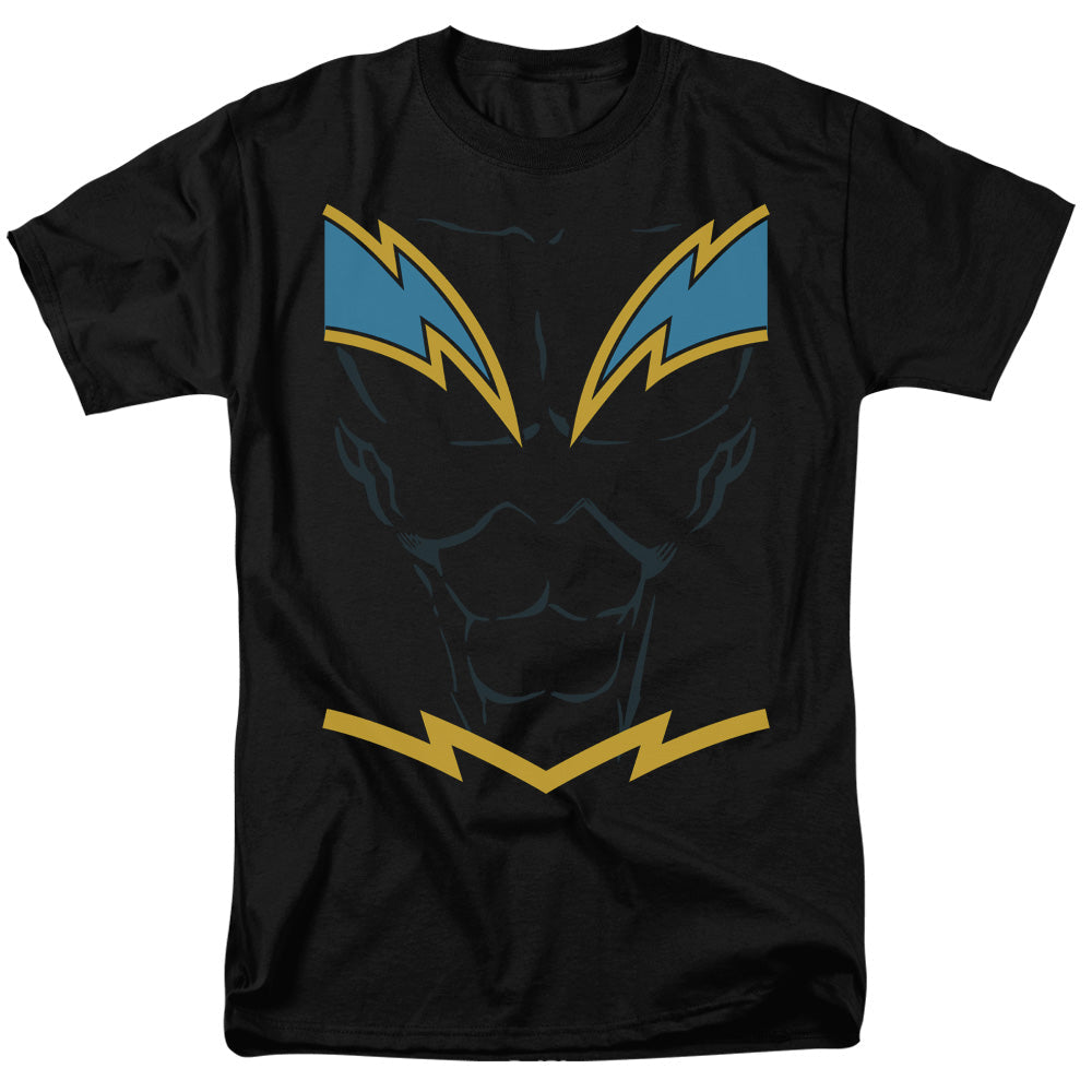 Justice League Black Lightning Mens T Shirt Black Officially Licensed