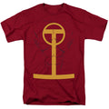 Justice League Red Tornado Mens T Shirt Cardinal Officially Licensed
