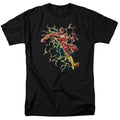 Justice League Electric Death Mens T Shirt Black Officially Licensed