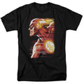 Justice League Speed Head Mens T Shirt Black Officially Licensed