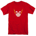 Justice League Flash Head Mens T Shirt Red Officially Licensed