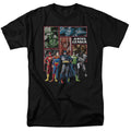 Justice League New Justice League Panels Mens T Shirt Black Officially Licensed