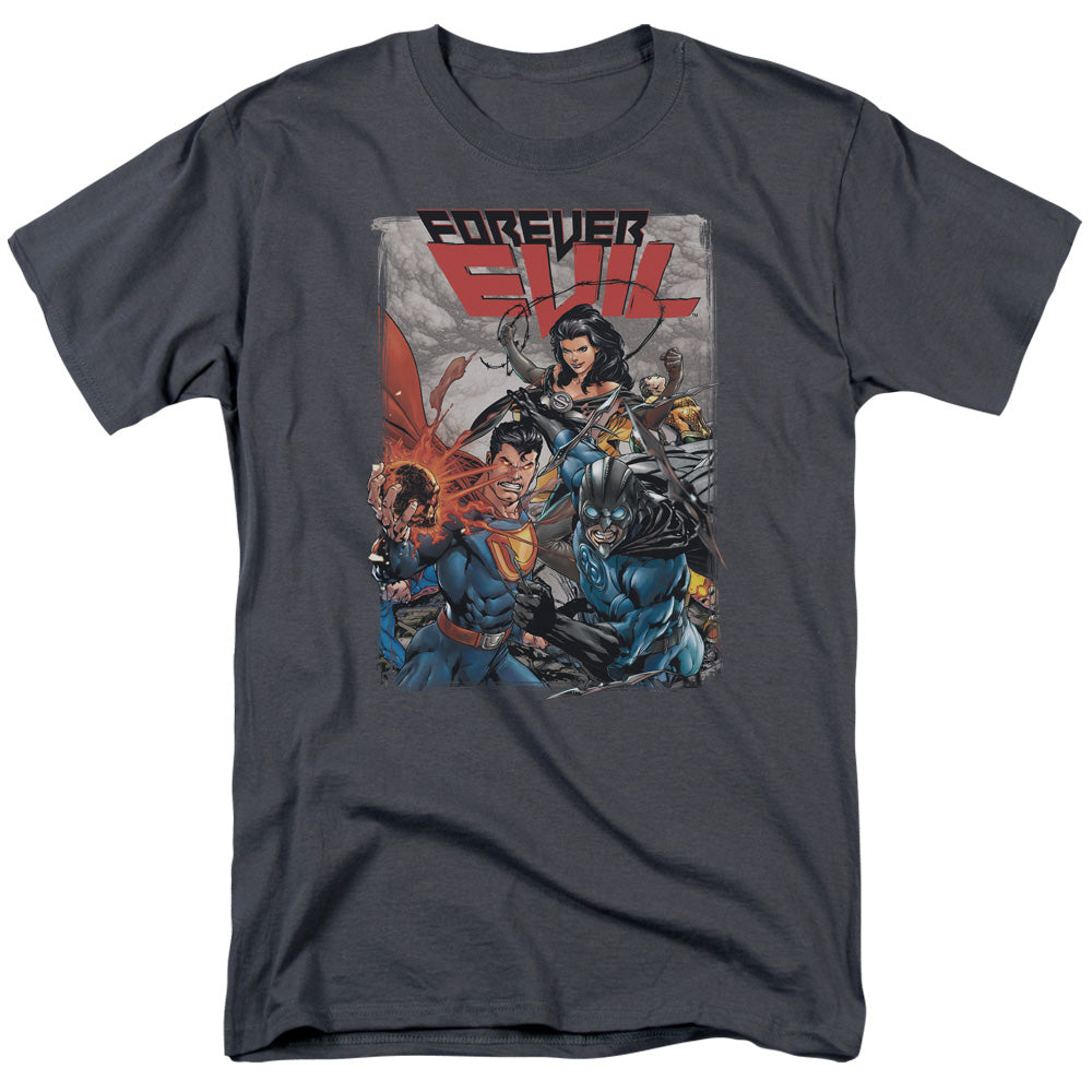 Justice League Crime Syndicate Mens T Shirt Charcoal Officially Licensed