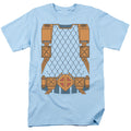 Justice League Deathstroke Uniform Mens T Shirt Light Blue Officially Licensed
