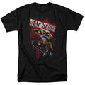 Justice League Blood Splattered Mens T Shirt Black Officially Licensed