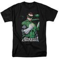 Justice League Fist Flare Mens T Shirt Black Officially Licensed