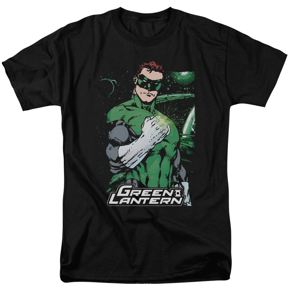 Justice League Fist Flare Mens T Shirt Black Officially Licensed