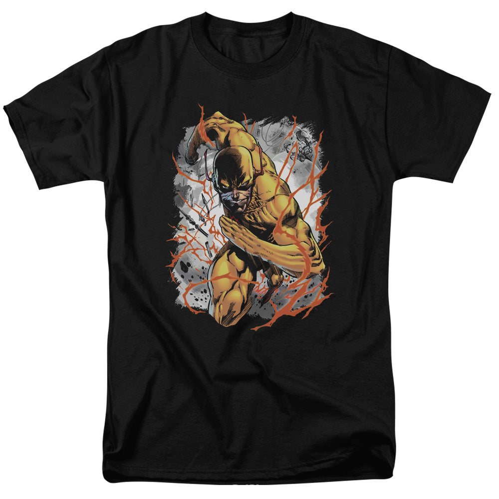 Justice League Reversed Mens T Shirt Black Officially Licensed