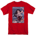 Justice League Princess of the Amazons Mens T Shirt Red Officially Licensed