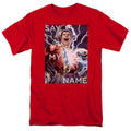Justice League Say My Name Mens T Shirt Red Officially Licensed