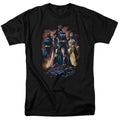 Justice League Take a Stand Mens T Shirt Black Officially Licensed