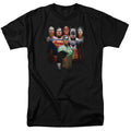 Justice League Roll Call Mens T Shirt Black Officially Licensed