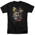 Justice League Battle Ready Mens T Shirt Black Officially Licensed