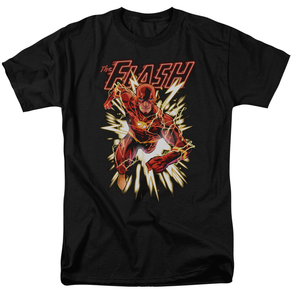 Justice League Flash Green Lanternow Mens T Shirt Black Officially Licensed