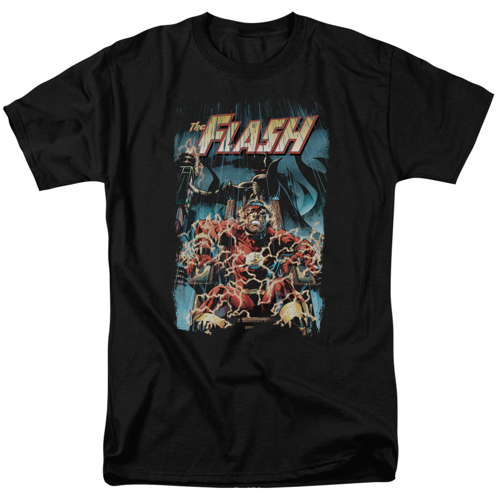 Justice League Electric Chair Mens T Shirt Black Officially Licensed