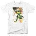 Justice League Painted Archer Mens T Shirt White Officially Licensed