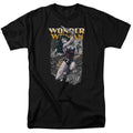 Justice League Wonder Slice Mens T Shirt Black Officially Licensed