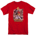 Justice League Wonder Woman Mens T Shirt Red Officially Licensed