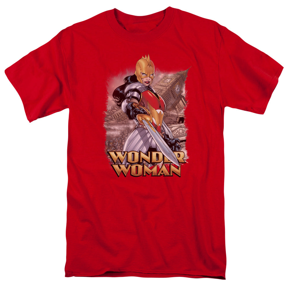 Justice League Wonder Woman Mens T Shirt Red Officially Licensed