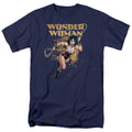 Justice League Star Lasso Mens T Shirt Navy Blue Officially Licensed