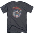 Justice League at Your Service Mens T Shirt Charcoal Officially Licensed