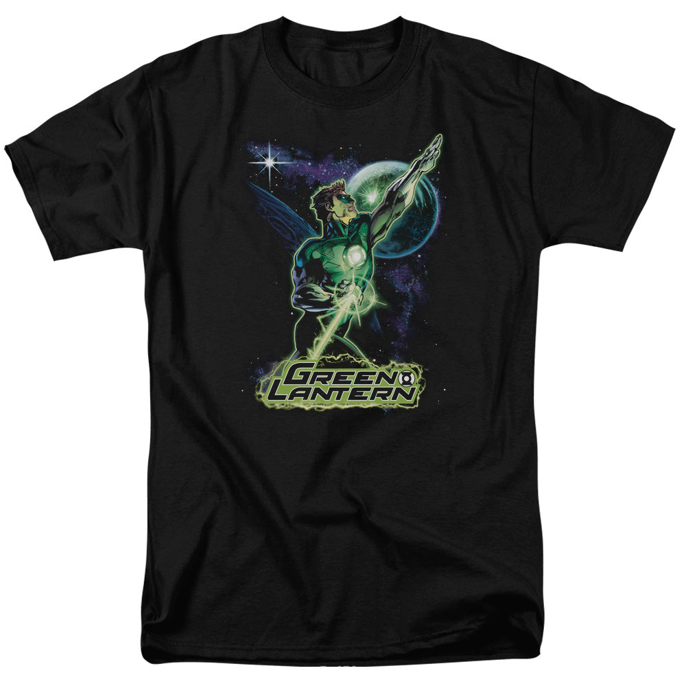 Justice League Hal Galaxy Mens T Shirt Black Officially Licensed