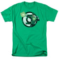 Justice League Blasting Logo Mens T Shirt Kelly Green Officially Licensed