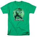 Justice League Spin Mens T Shirt Kelly Green Officially Licensed