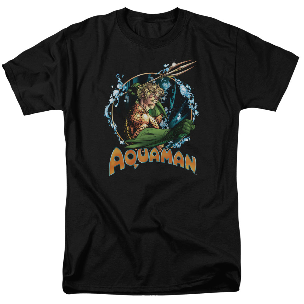 Justice League Ruler of the Seas Mens T Shirt Black Officially Licensed