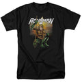 Justice League Beach Sunset Mens T Shirt Black Officially Licensed