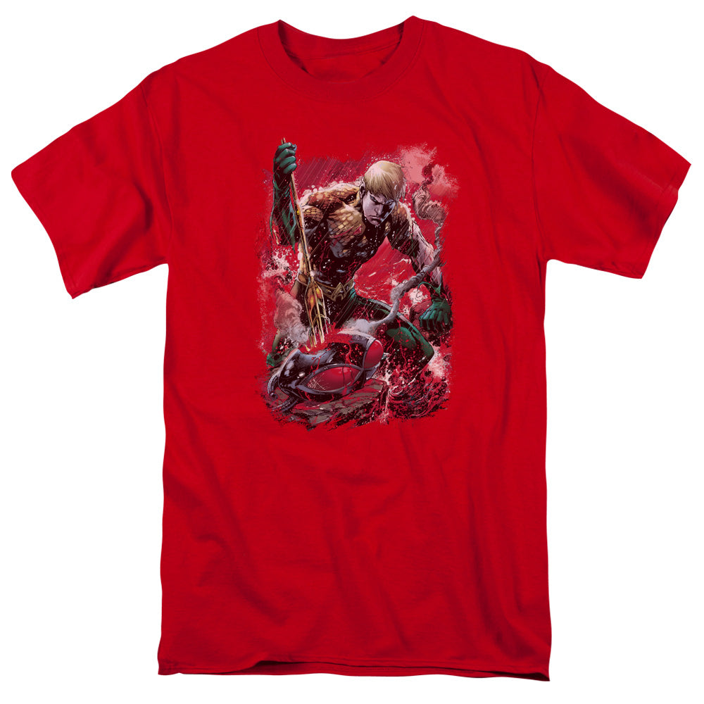 Justice League Finished Mens T Shirt Red Officially Licensed