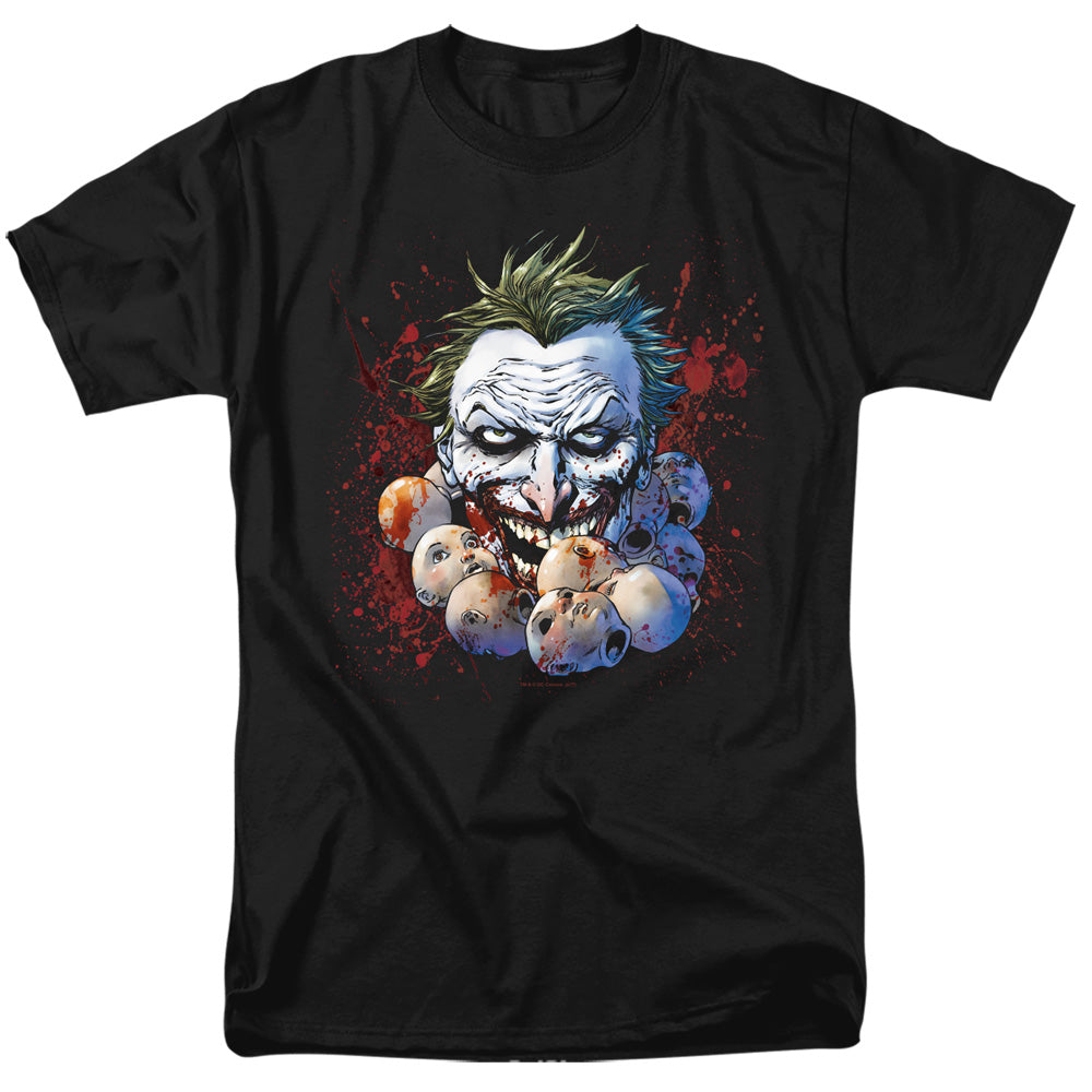 Justice League Doll Heads Mens T Shirt Black Officially Licensed