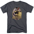 Justice League Batgirl Bombshell Mens T Shirt Charcoal Officially Licensed