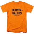 Justice League Takron Galtos Mens T Shirt Orange Officially Licensed