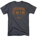 Justice League Swin Team Mens T Shirt Charcoal Officially Licensed