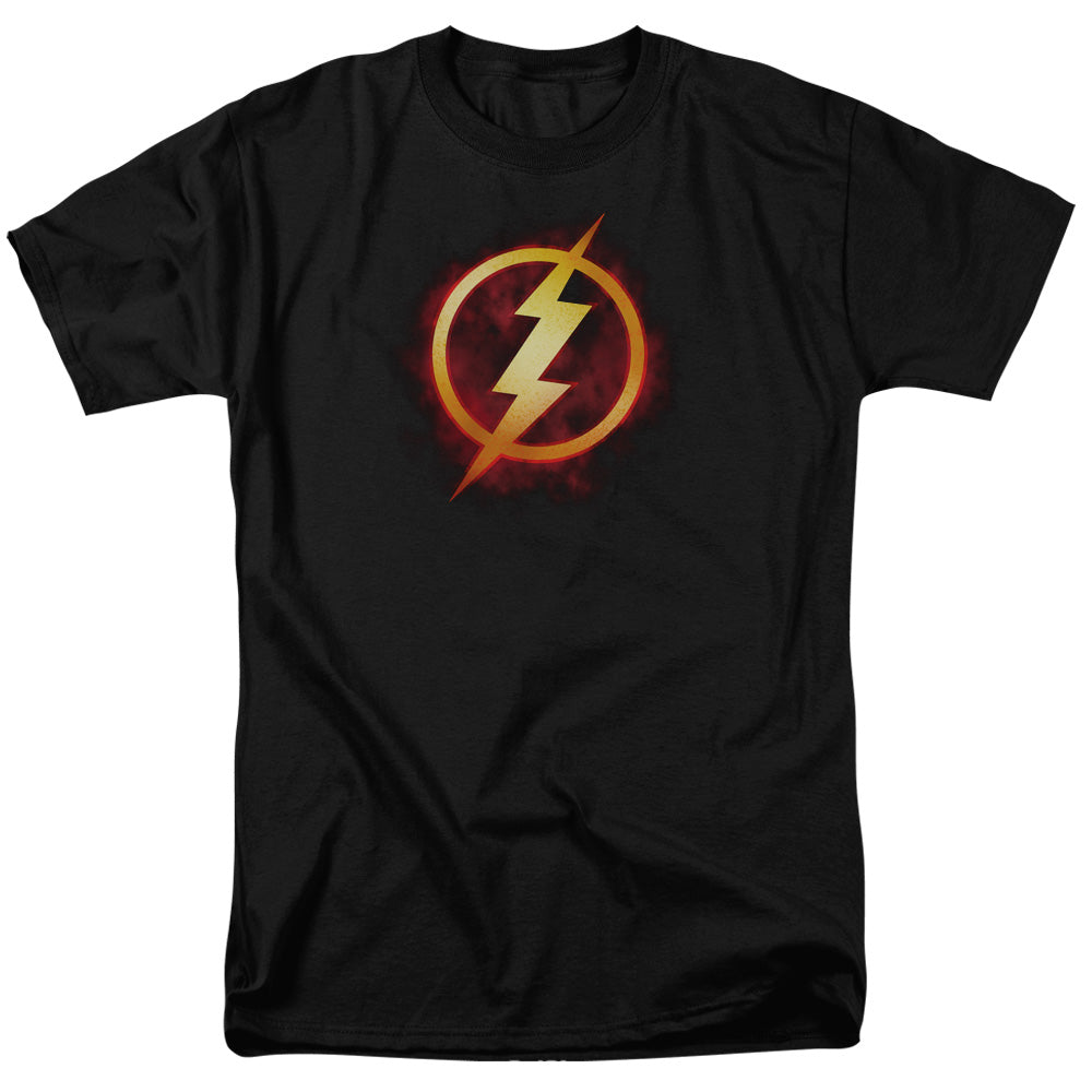 Justice League Flash Title Mens T Shirt Black Officially Licensed