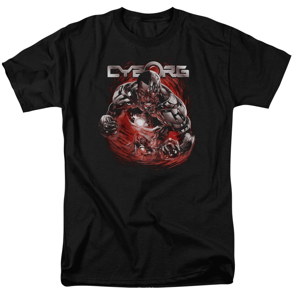 Justice League Engaged Mens T Shirt Black Officially Licensed