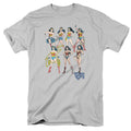 Justice League Decades Later Mens T Shirt Silver Officially Licensed
