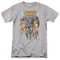 Justice League Team Up Mens T Shirt Athletic Heather Officially Licensed