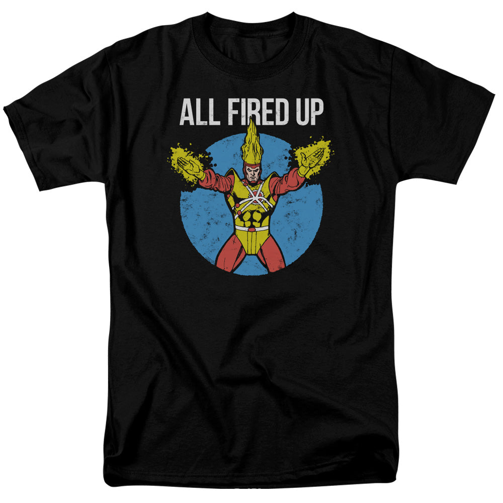 Justice League Firestorms Party Mens T Shirt Black Officially Licensed