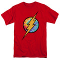 The Flash Tie Dye Flash Logo Mens T Shirt Red Officially Licensed