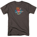 The Flash Too Slow Mens T Shirt Charcoal Officially Licensed