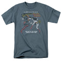 Justice League the Battle Mens T Shirt Slate Officially Licensed