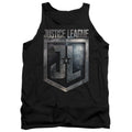 Justice League Movie Shield Logo Mens Tank Top Shirt Black Officially Licensed