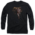 Justice League Movie Caped Crusader Mens Long Sleeve Shirt Black Officially Licensed Officially Licensed